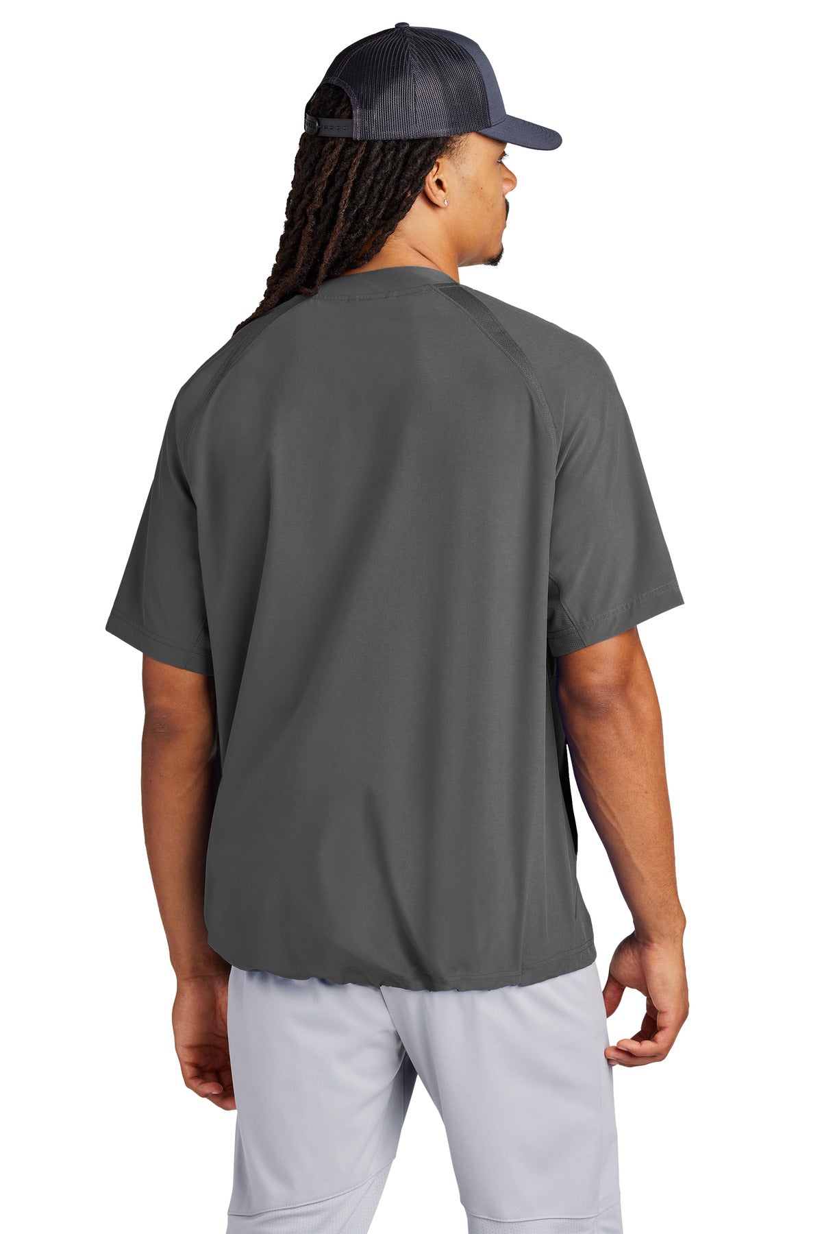 Custom Embroidered Sport-Tek Repeat 1/2-Zip Short Sleeve Jacket JST489,Iron Grey