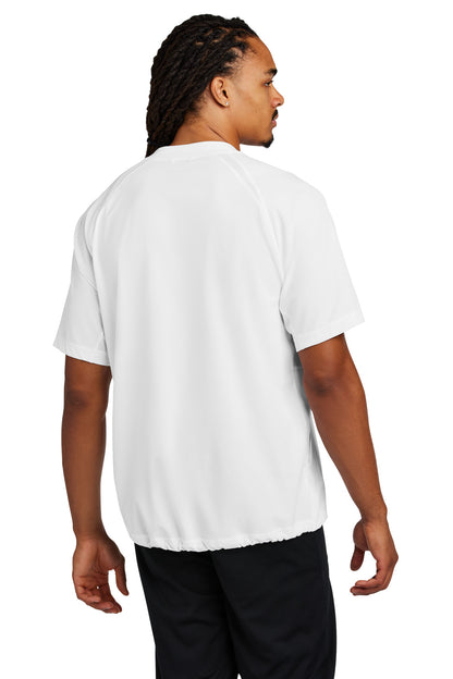 Custom Embroidered Sport-Tek Repeat 1/2-Zip Short Sleeve Jacket JST489,White