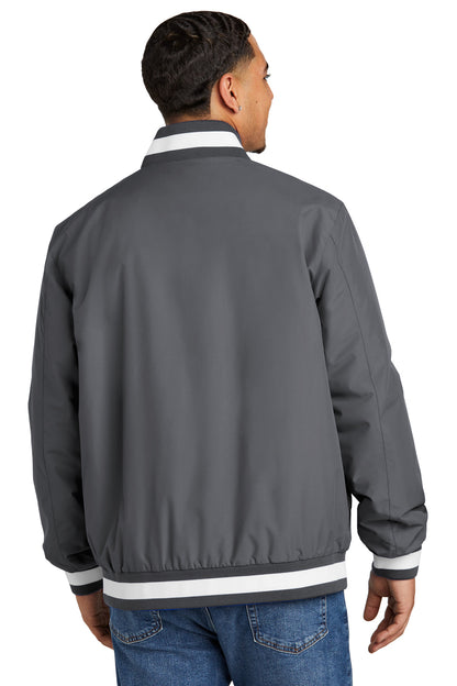 Custom Embroidered Sport-Tek Insulated Varsity Jacket JST58,Graphite