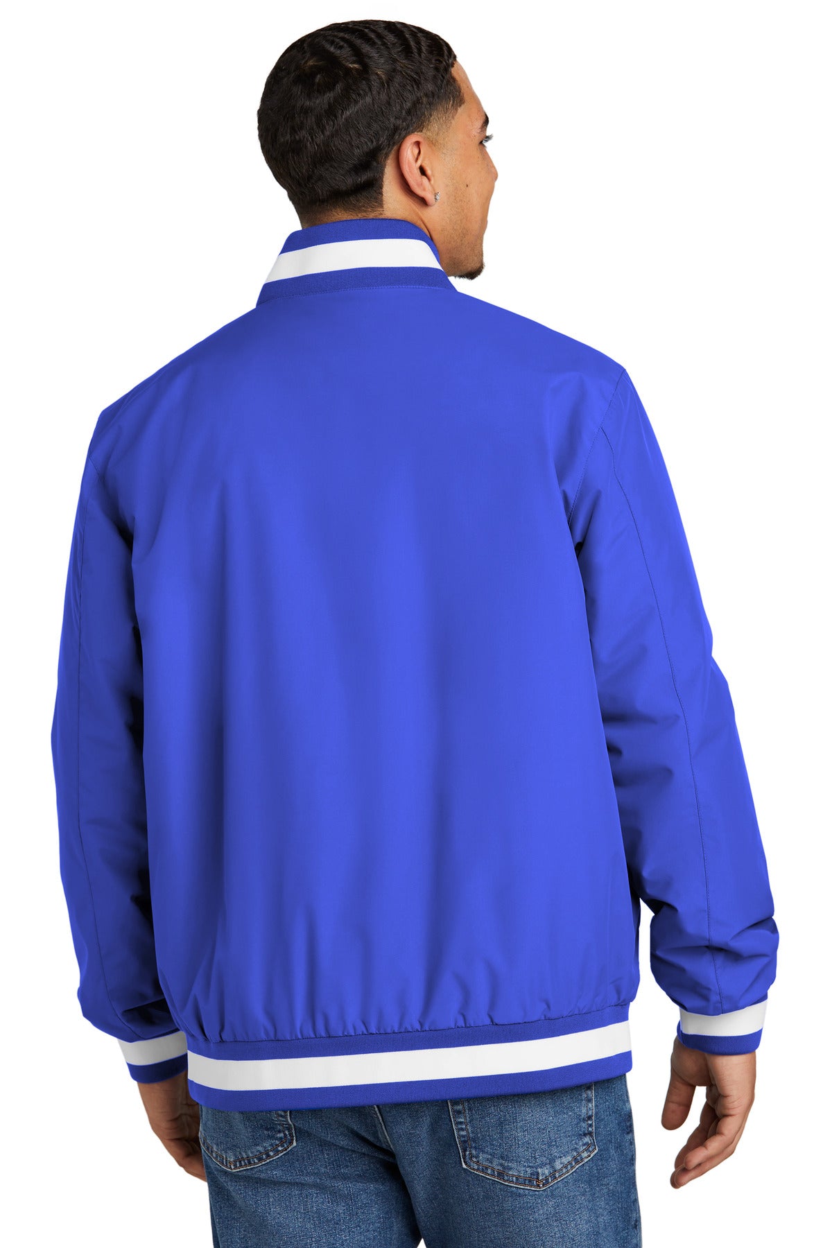 Custom Embroidered Sport-Tek Insulated Varsity Jacket JST58,True Royal