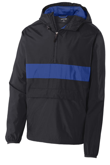 Sport-Tek Zipped Pocket Anorak. JST65