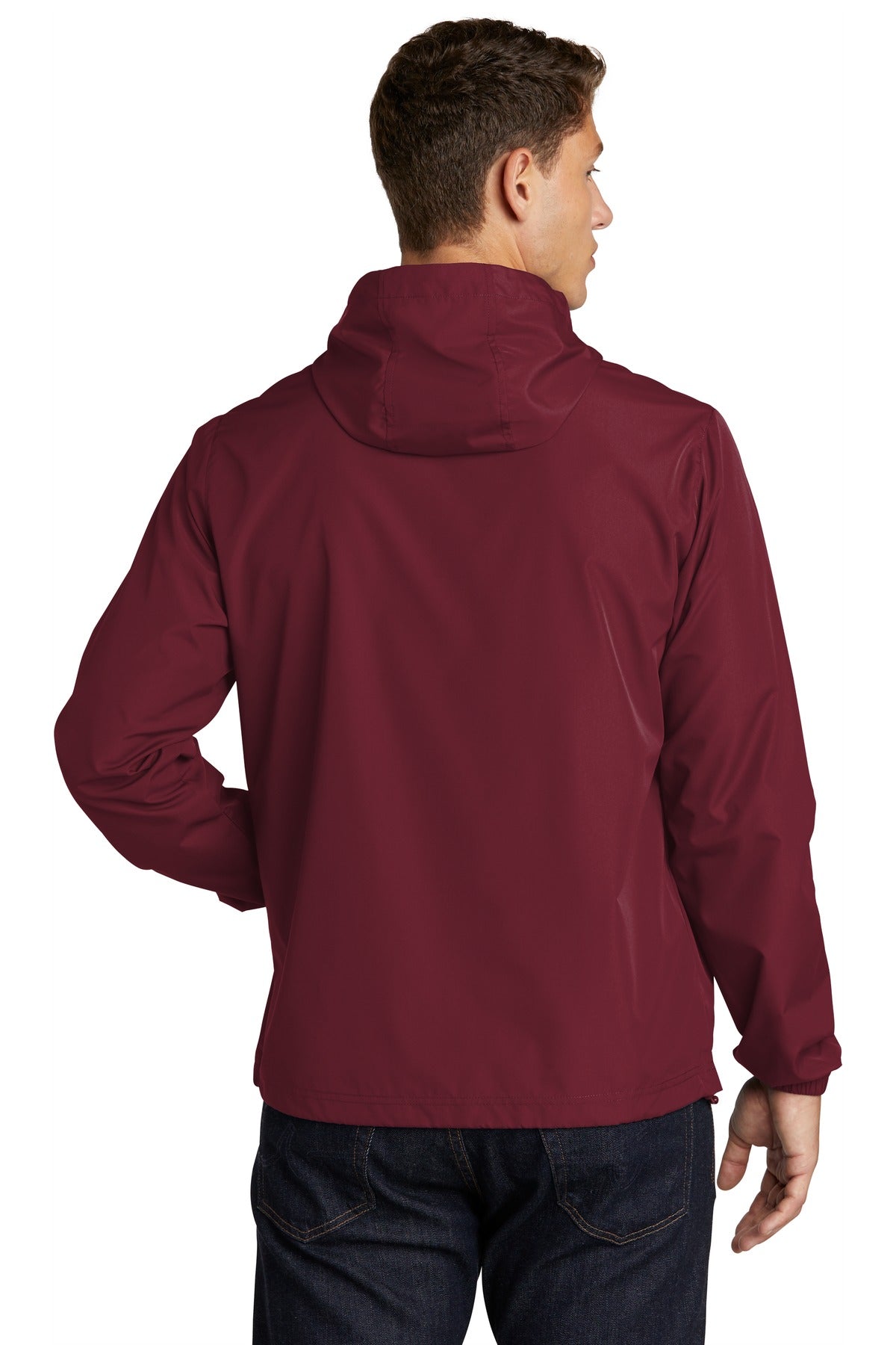 Custom Embroidered Sport-Tek  Packable Anorak. JST66,Maroon