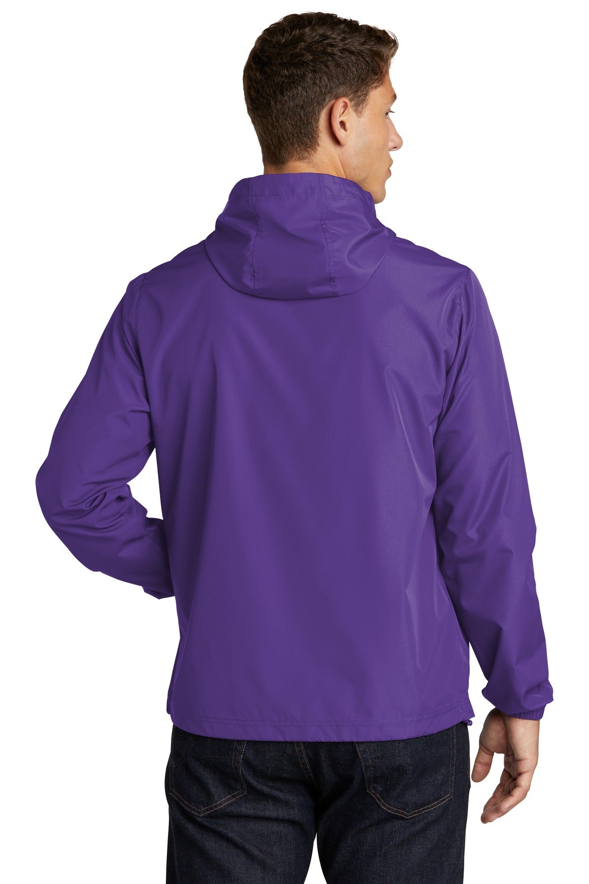 Custom Embroidered Sport-Tek  Packable Anorak. JST66,Purple