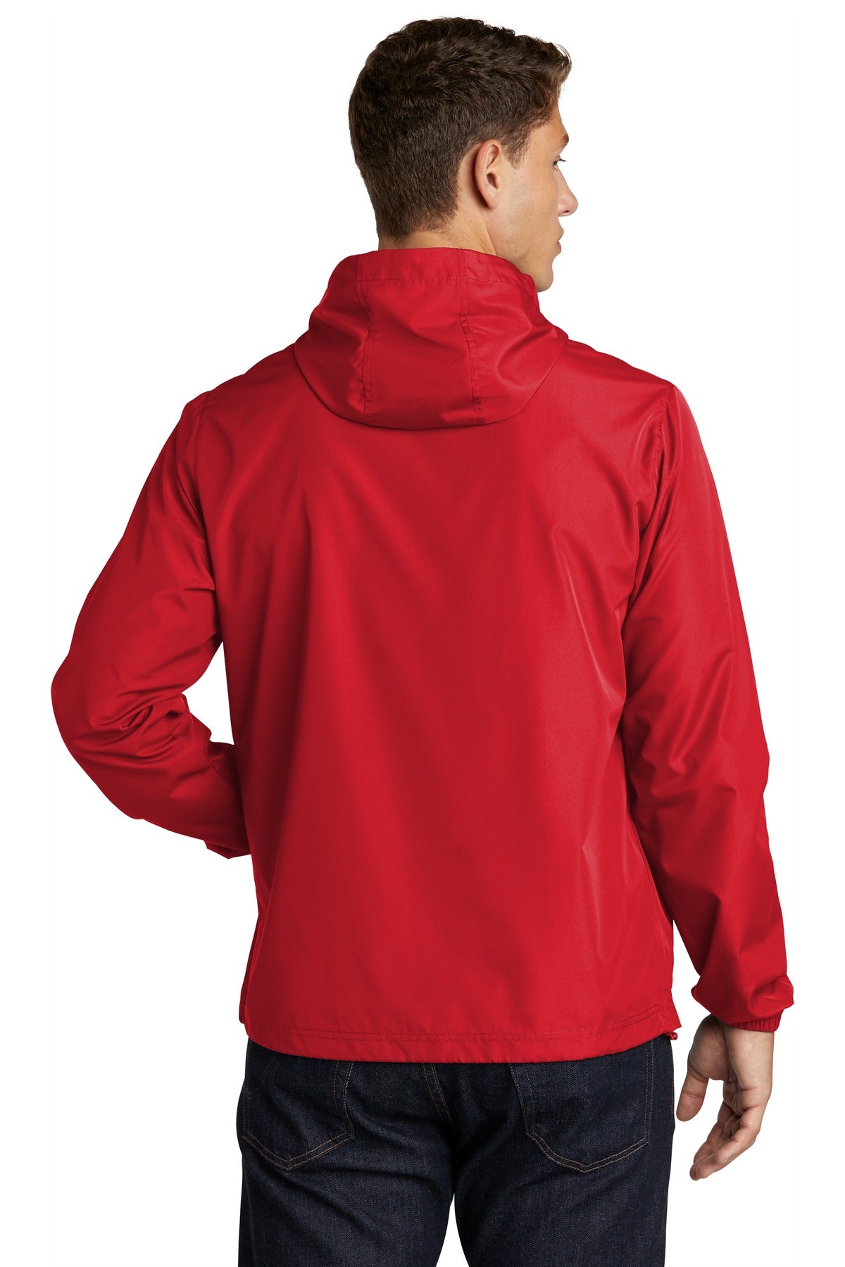 Custom Embroidered Sport-Tek  Packable Anorak. JST66,True Red