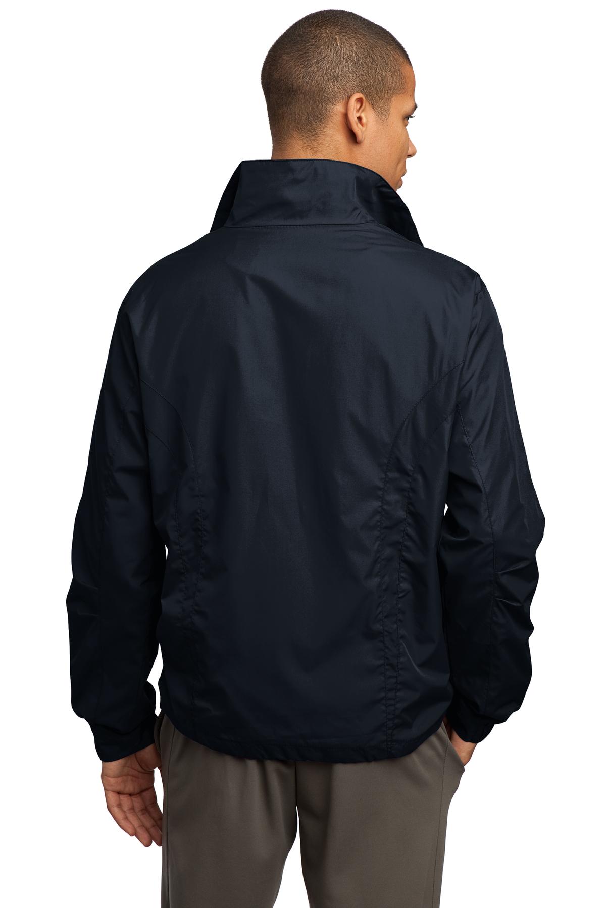Custom Embroidered Sport-Tek Full-Zip Wind Jacket. JST70,True Navy
