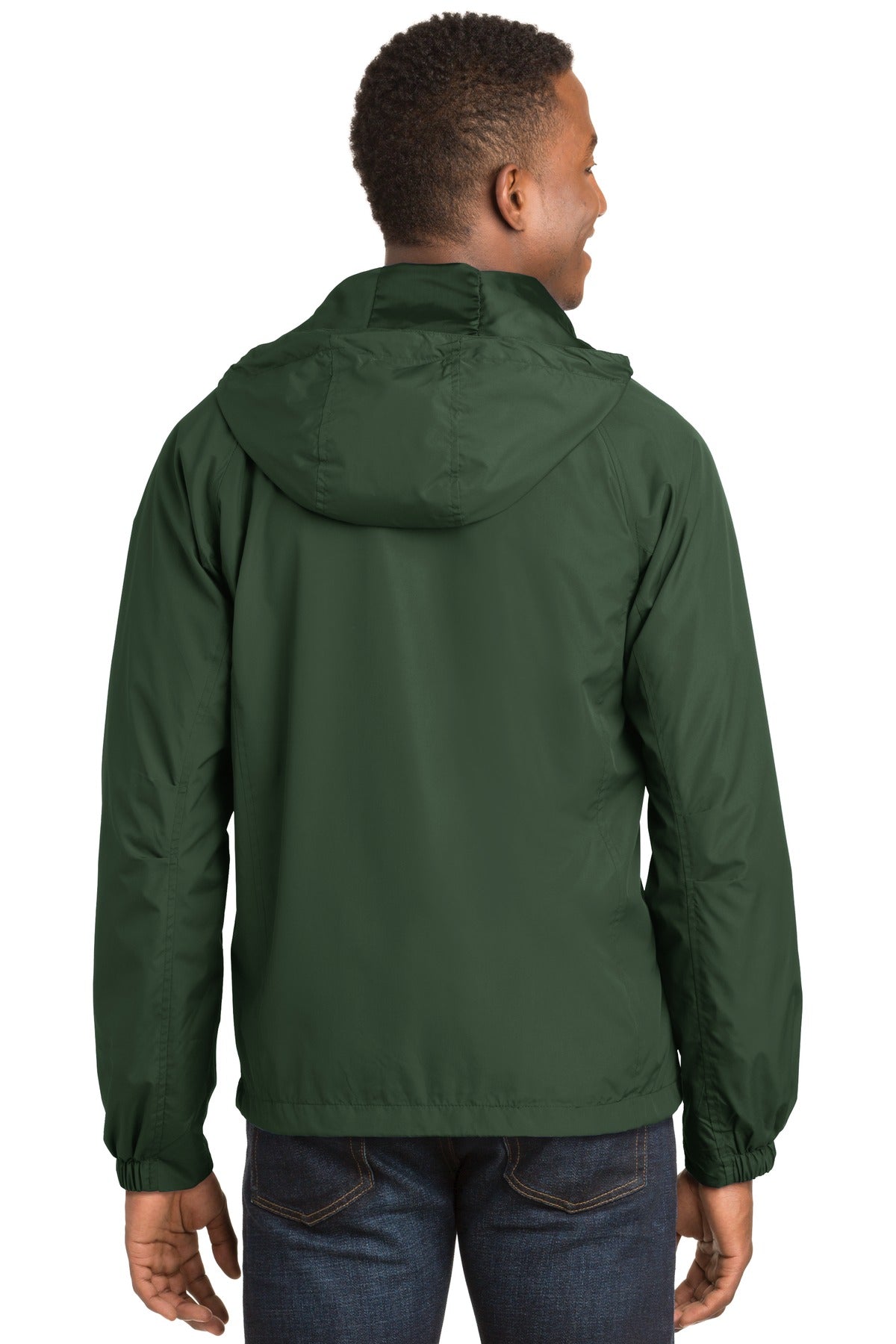 Custom Embroidered Sport-Tek Hooded Raglan Jacket. JST73,Forest Green