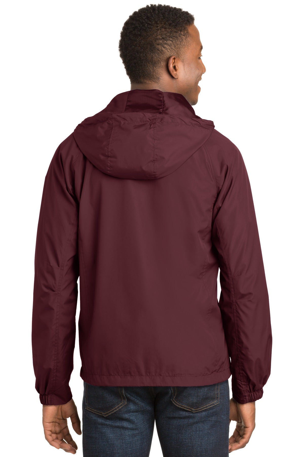 Custom Embroidered Sport-Tek Hooded Raglan Jacket. JST73,Maroon