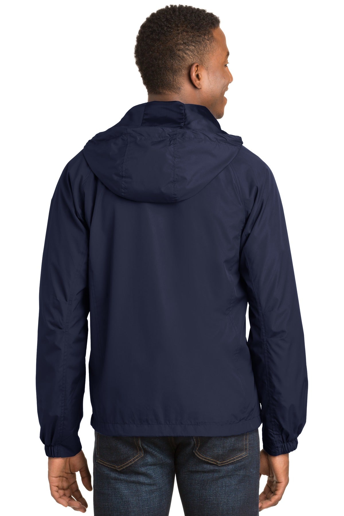 Custom Embroidered Sport-Tek Hooded Raglan Jacket. JST73,True Navy