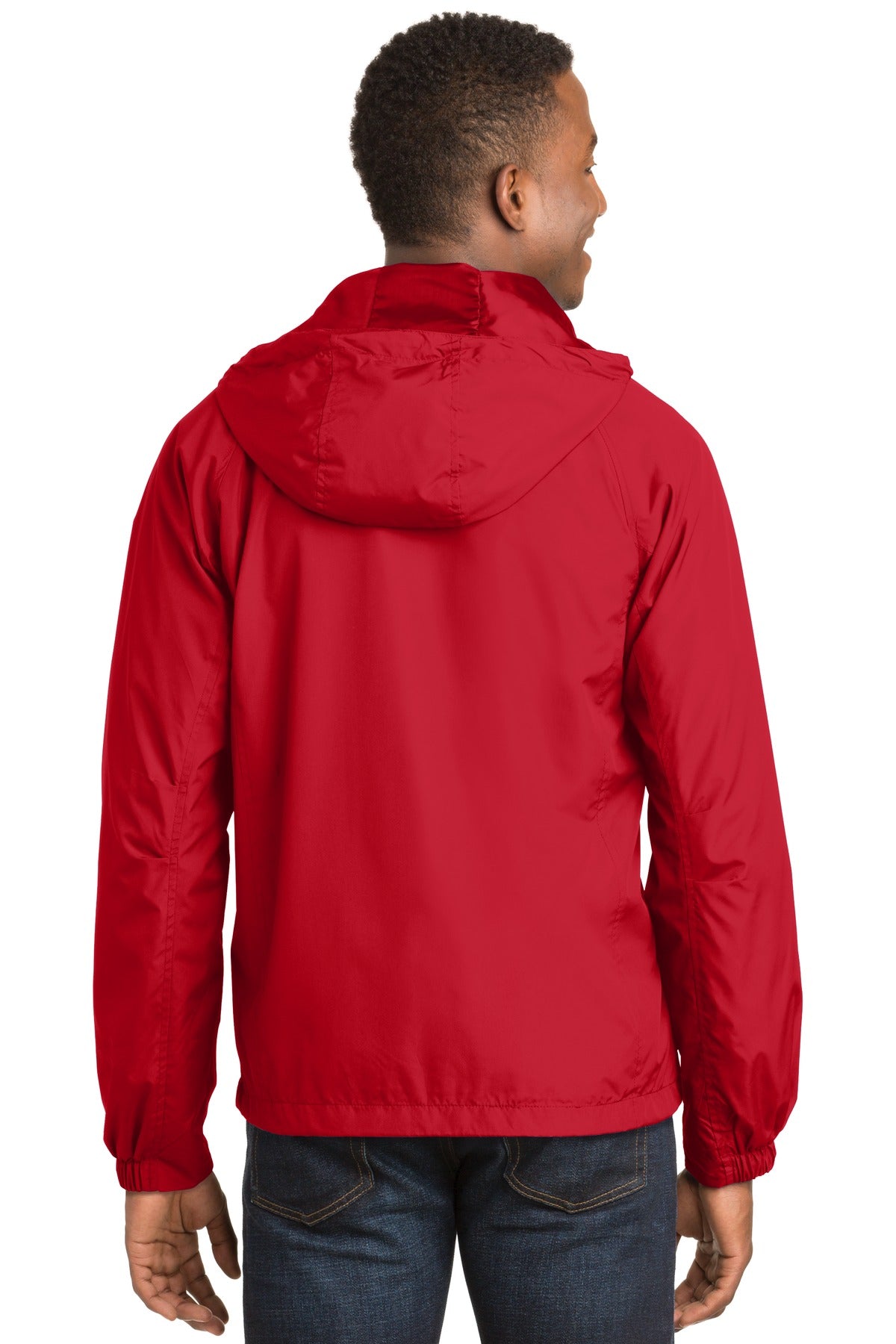 Custom Embroidered Sport-Tek Hooded Raglan Jacket. JST73,True Red