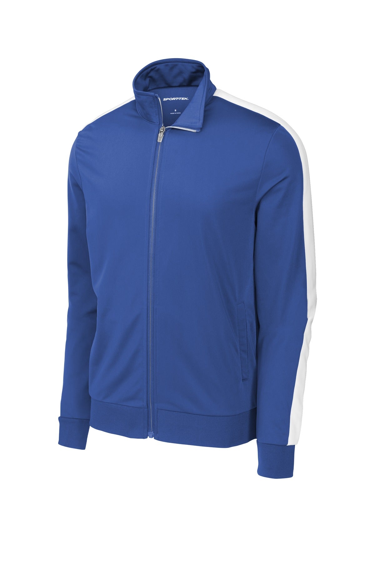 Sport-Tek  Tricot Sleeve Stripe Track Jacket. JST94