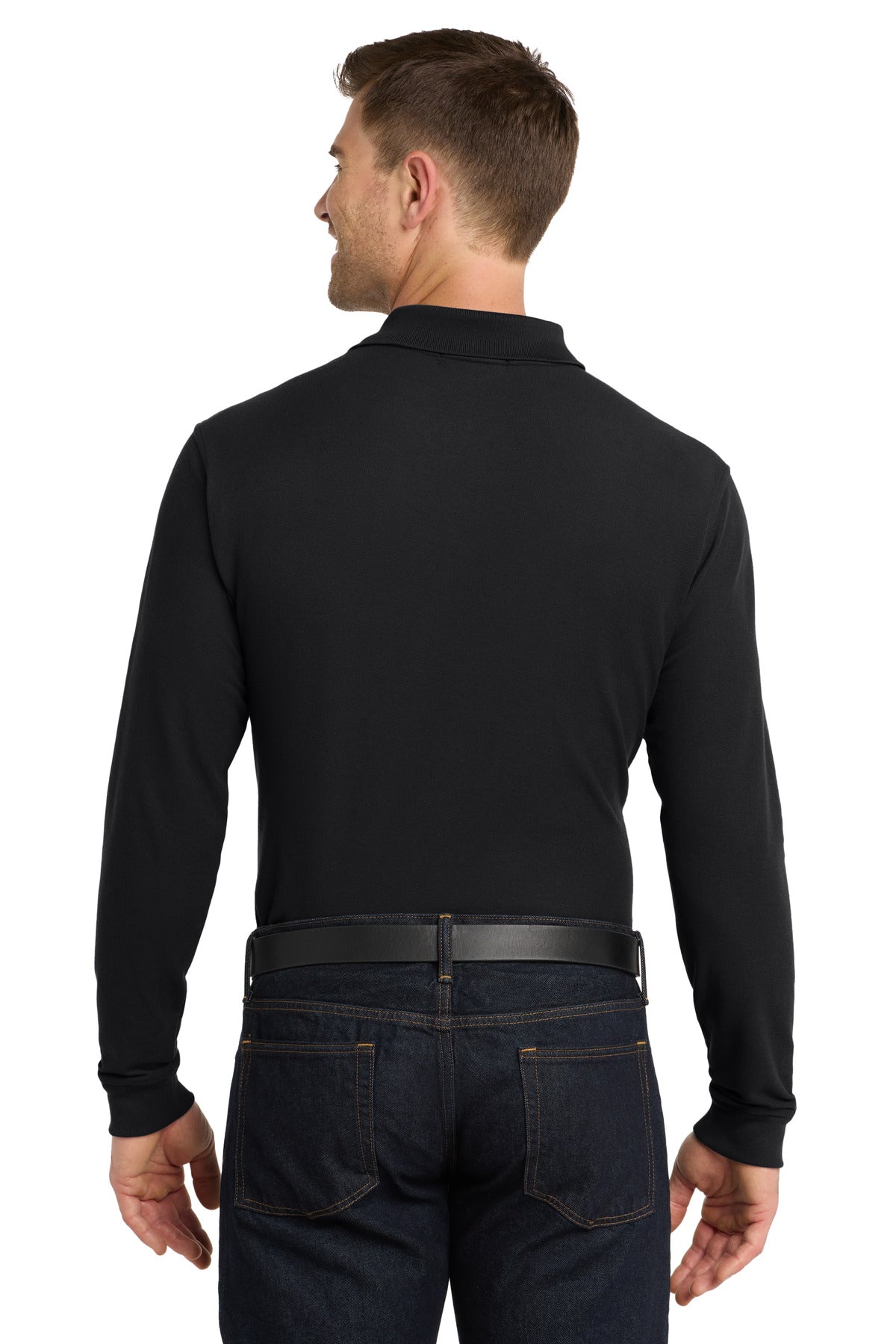 Custom Embroidered Port Authority Polos/Knits in Deep Black