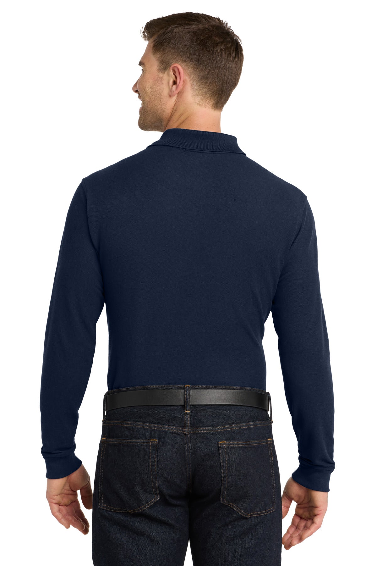 Custom Embroidered Port Authority Polos/Knits in River Blue Navy