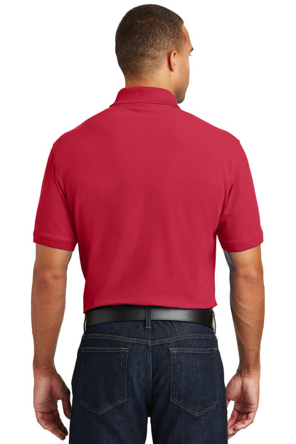 Custom Embroidered Port Authority Core Classic Pique Pocket Polo. K100P,Rich Red