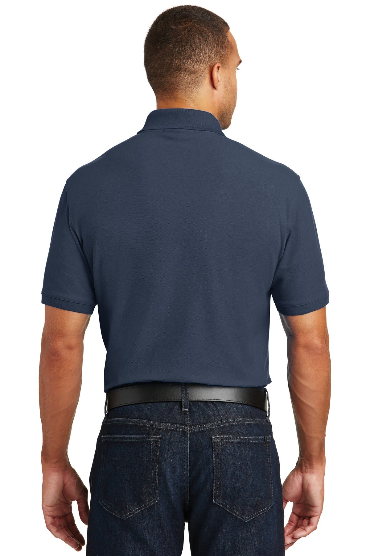 Custom Embroidered Port Authority Core Classic Pique Pocket Polo. K100P,River Blue Navy