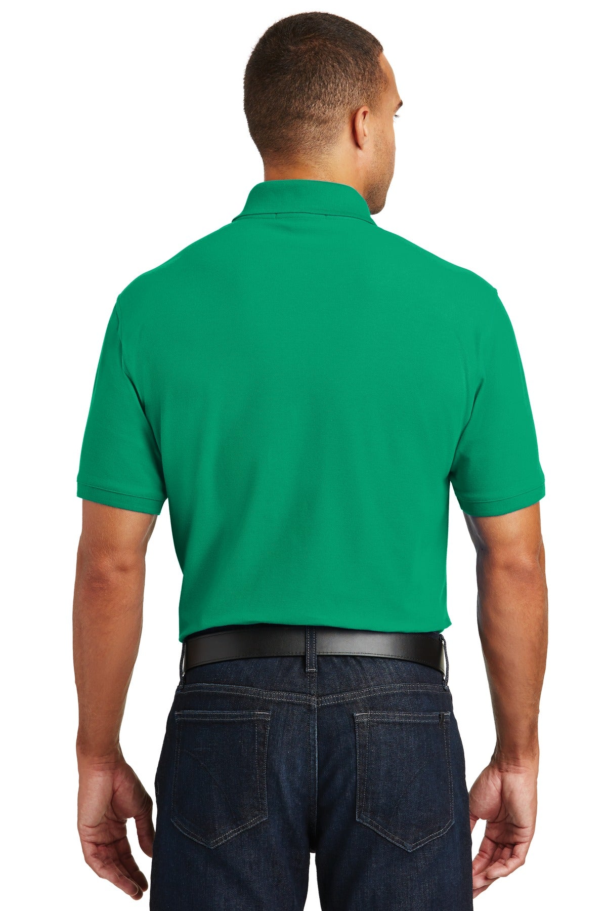 Custom Embroidered Port Authority Core Classic Pique Polo. K100,Bright Kelly Green