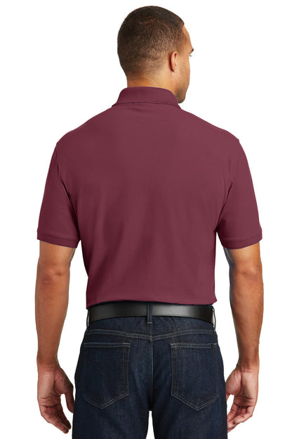 Custom Embroidered Port Authority Core Classic Pique Polo. K100,Burgundy