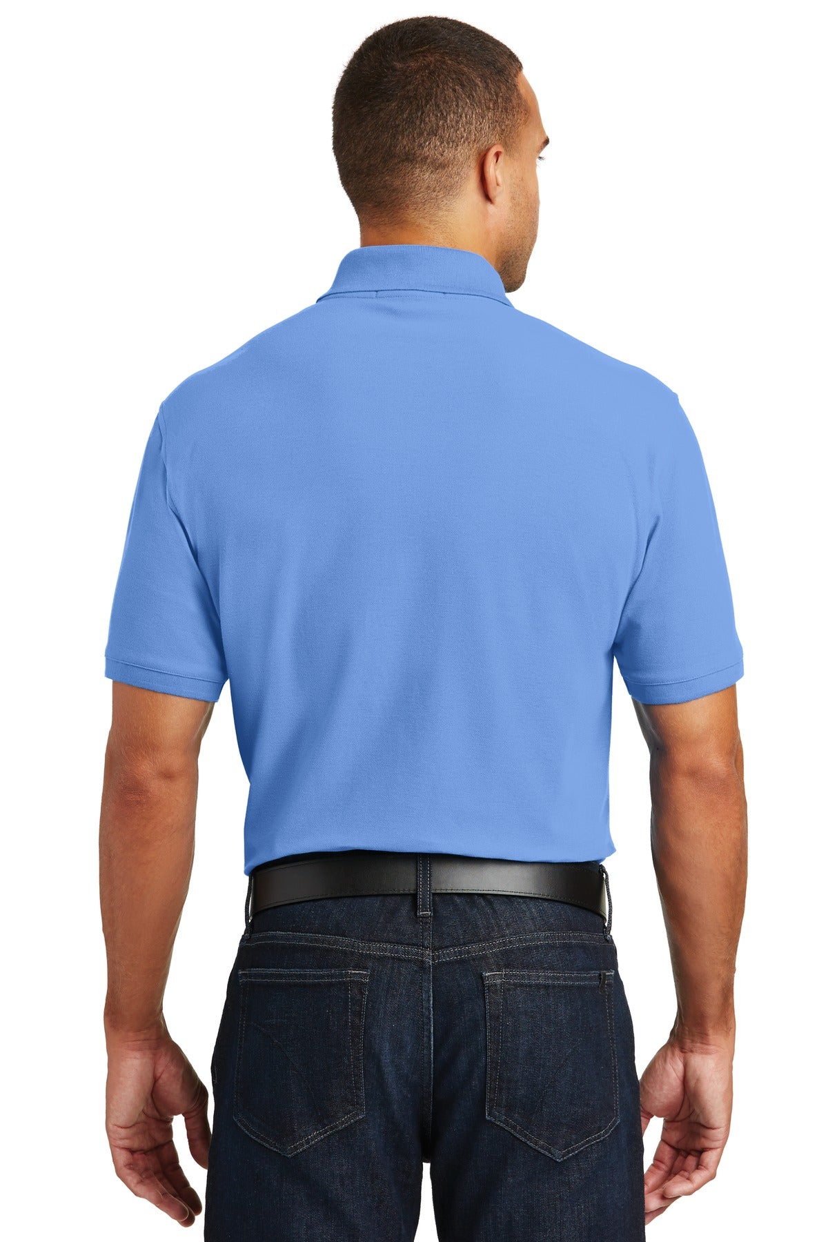 Custom Embroidered Port Authority Core Classic Pique Polo. K100,Carolina Blue