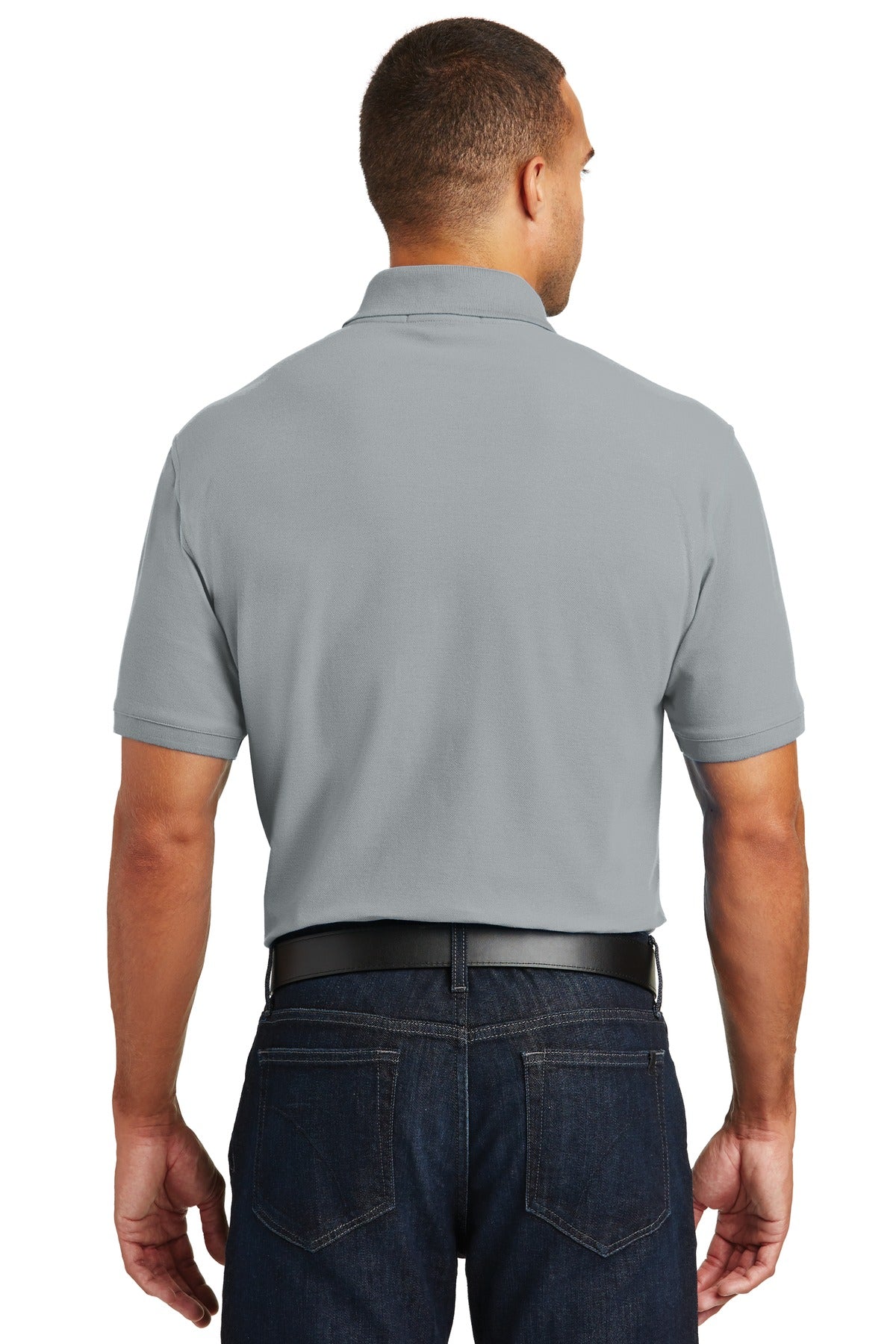 Custom Embroidered Port Authority Core Classic Pique Polo. K100,Gusty Grey