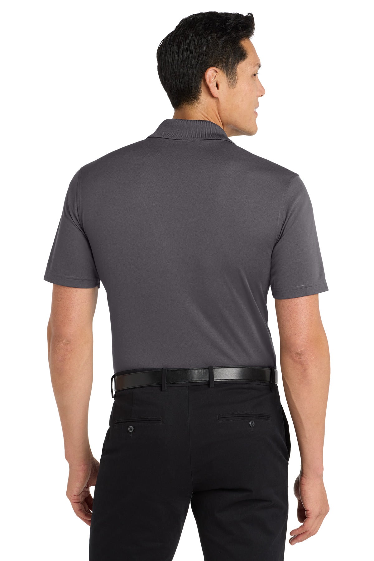 Custom Embroidered Port Authority Dry Zone UV Micro-Mesh Pocket Polo. K110P,Graphite
