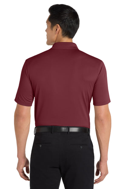 Custom Embroidered Port Authority Dry Zone UV Micro-Mesh Polo. K110,Burgundy
