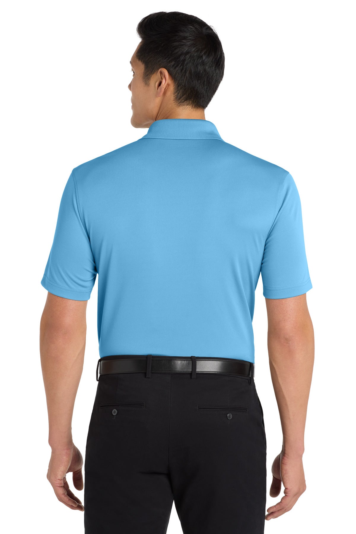 Custom Embroidered Port Authority Dry Zone UV Micro-Mesh Polo. K110,Carolina Blue