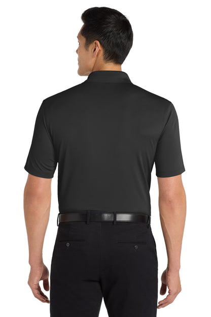 Custom Embroidered Port Authority Dry Zone UV Micro-Mesh Polo. K110,Deep Black