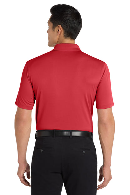Custom Embroidered Port Authority Dry Zone UV Micro-Mesh Polo. K110,Rich Red