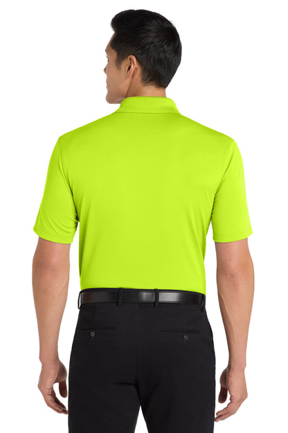 Custom Embroidered Port Authority Dry Zone UV Micro-Mesh Polo. K110,Safety Yellow