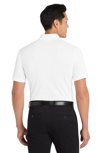 Custom Embroidered Port Authority Dry Zone UV Micro-Mesh Polo. K110,White