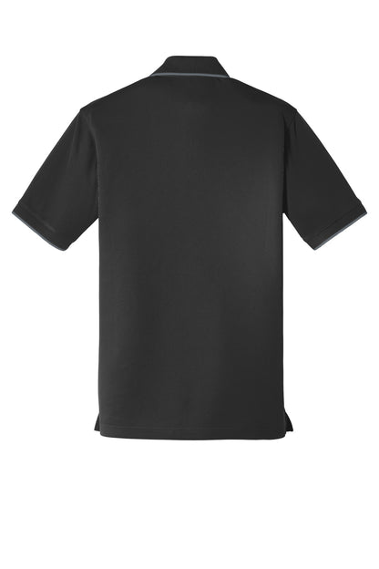 Custom Embroidered Port Authority Polos/Knits in Deep Black/ Graphite