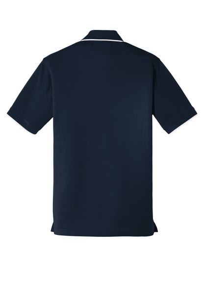 Custom Embroidered Port Authority Polos/Knits in River Blue Navy/ White