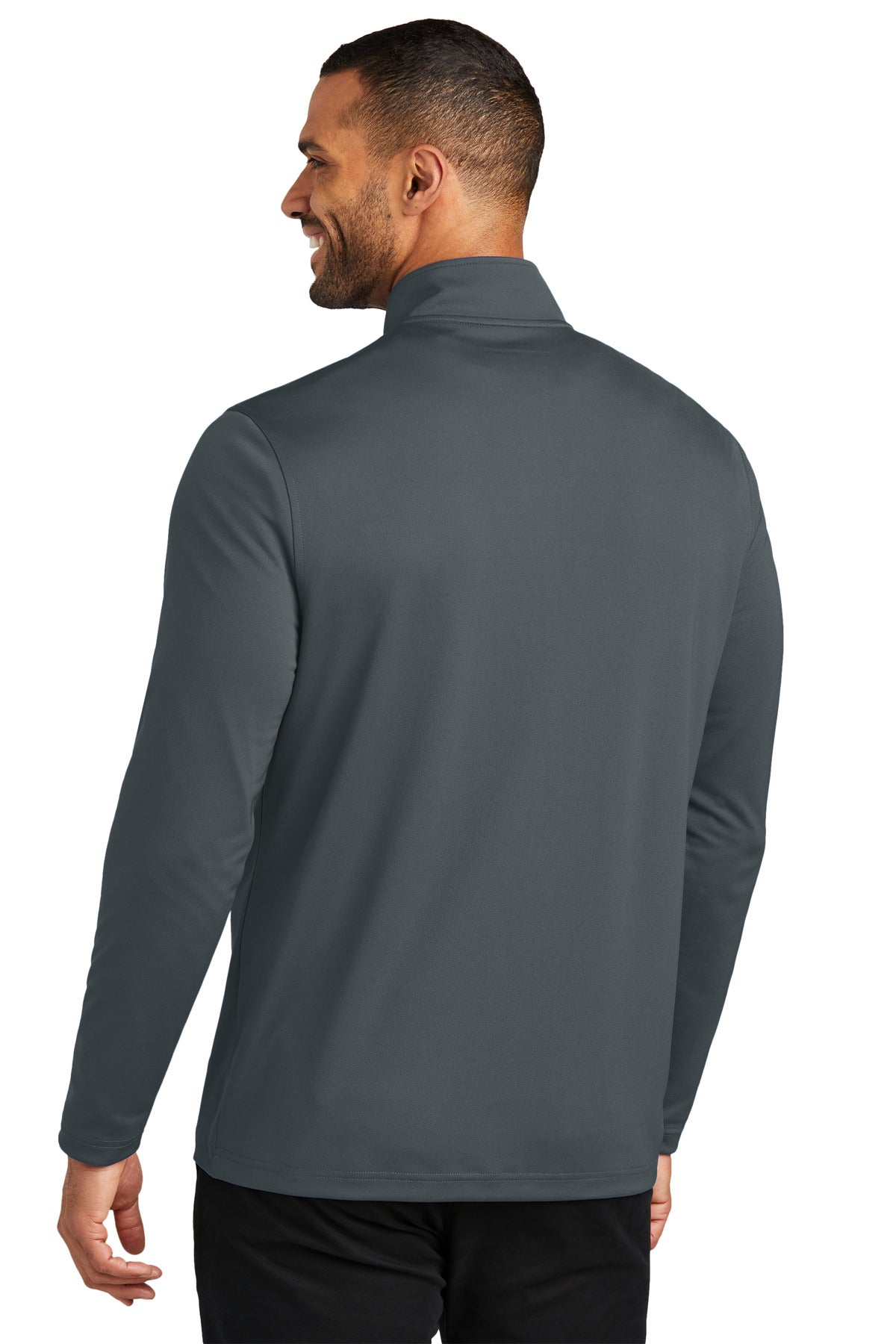 Custom Embroidered Port Authority Dry Zone UV Micro-Mesh 1/4-Zip K112,Graphite