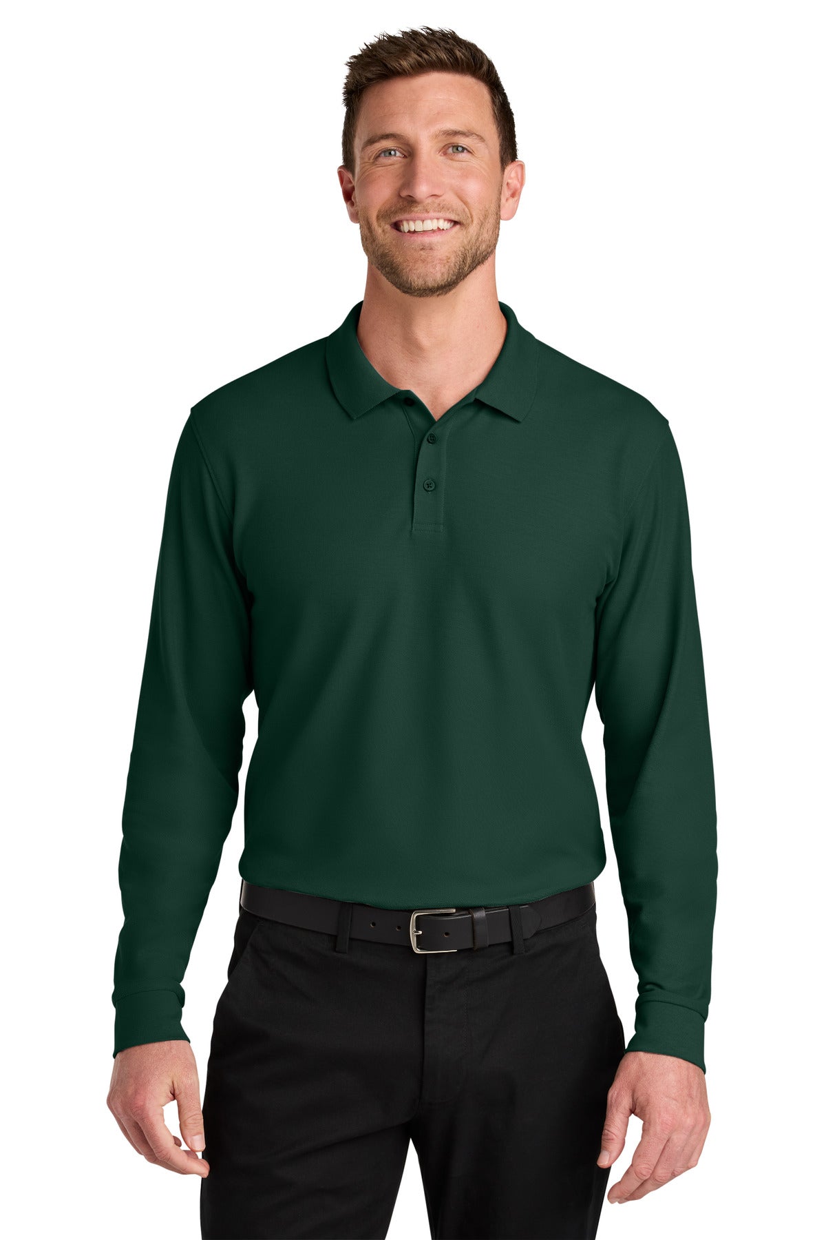 Custom Embroidered Port Authority Polos/Knits in Dark Green