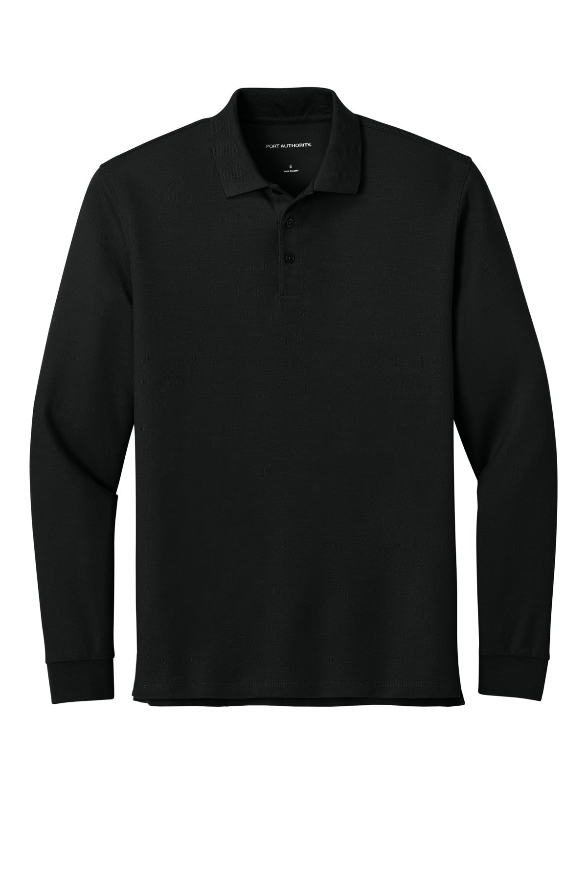 Custom Embroidered Port Authority Polos/Knits in Deep Black
