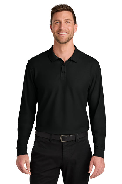 Custom Embroidered Port Authority Polos/Knits in Deep Black