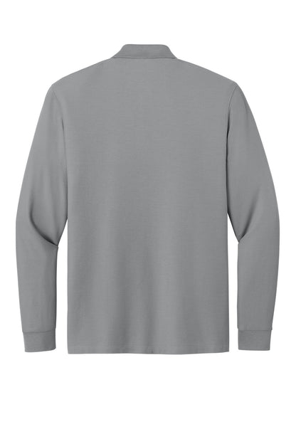 Custom Embroidered Port Authority Polos/Knits in Gusty Grey