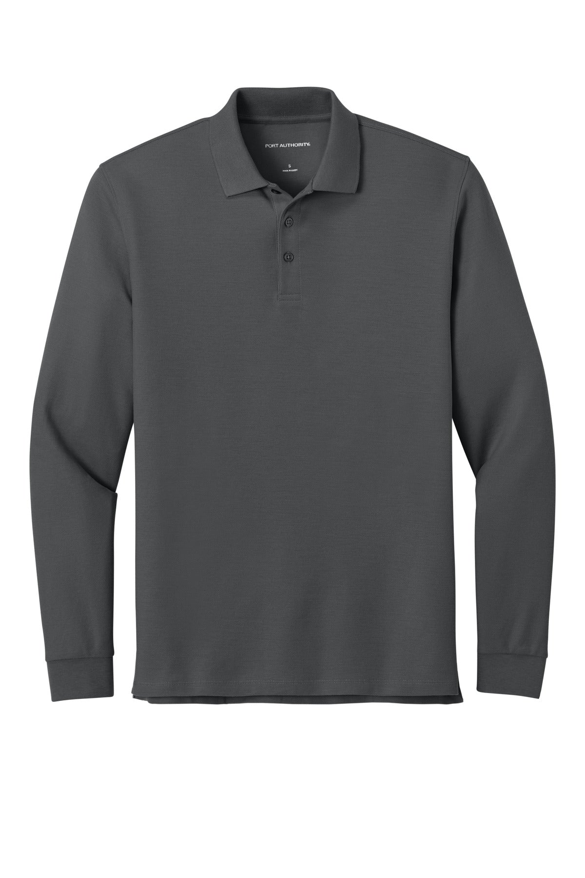 Custom Embroidered Port Authority Polos/Knits in Storm Grey