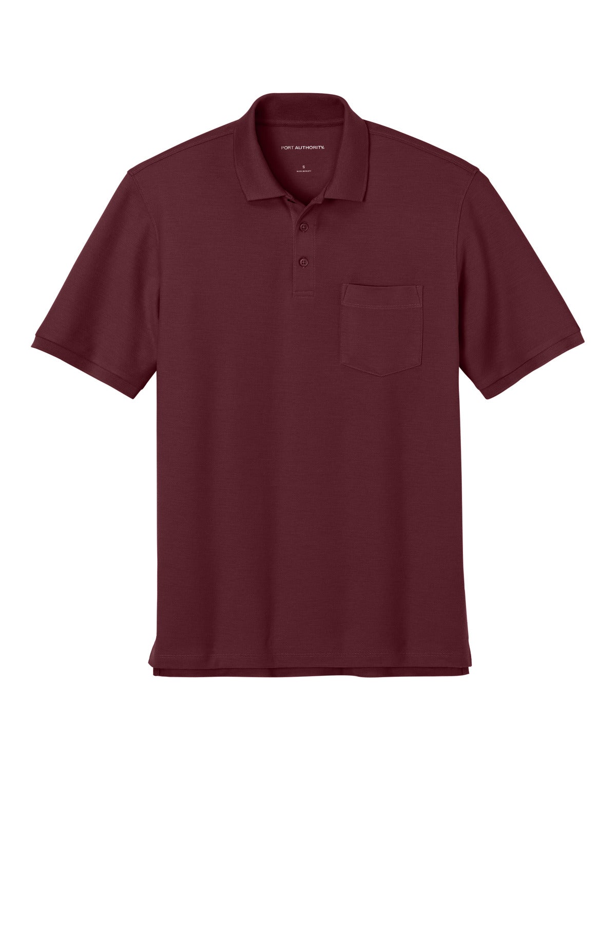 Custom Embroidered Port Authority Polos in Burgundy