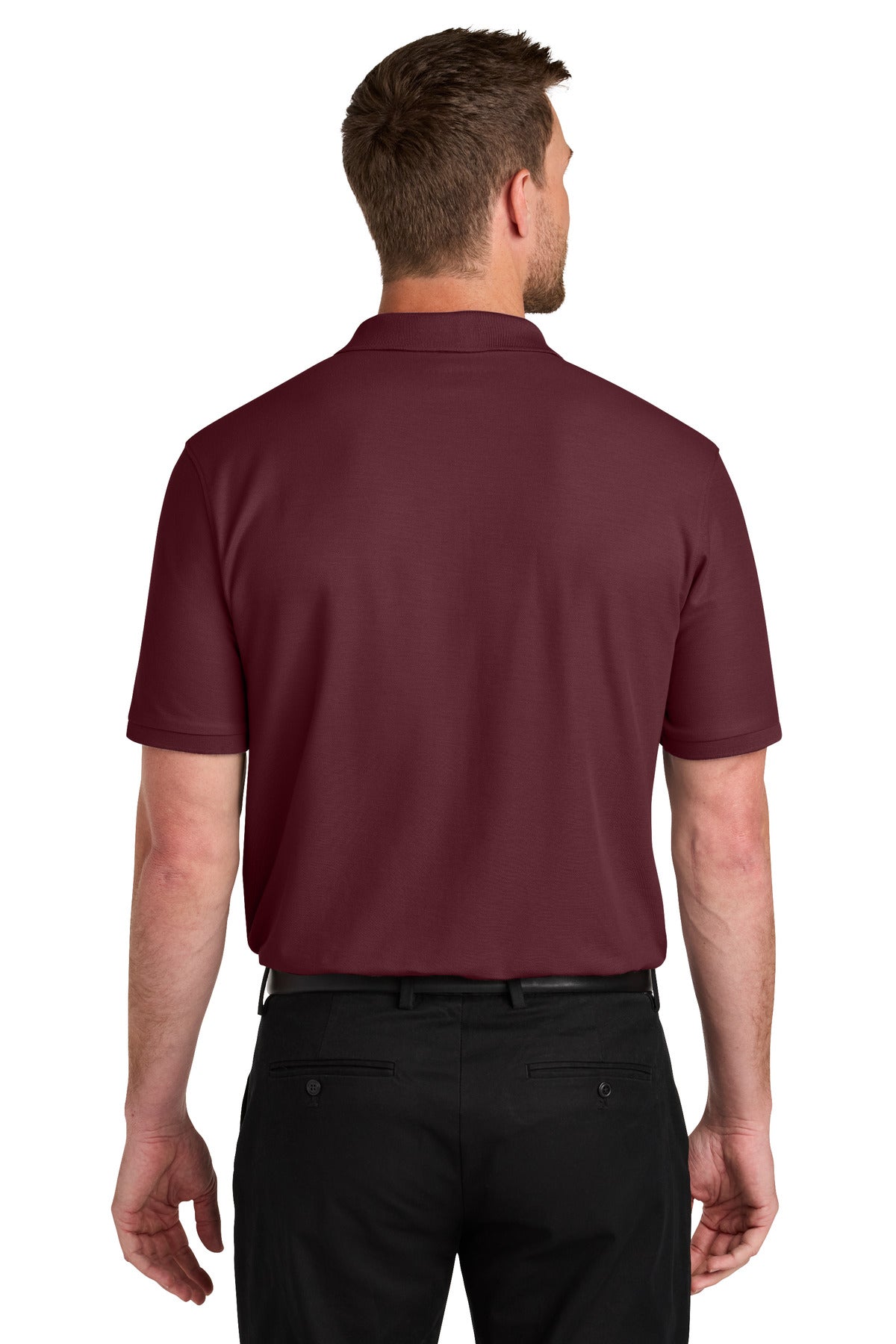Custom Embroidered Port Authority Polos in Burgundy