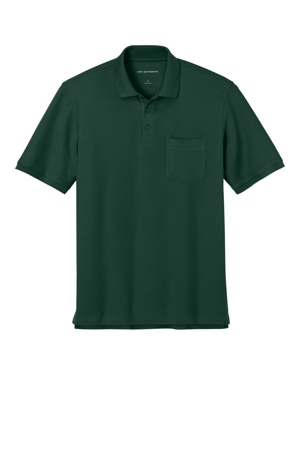 Custom Embroidered Port Authority Polos in Dark Green