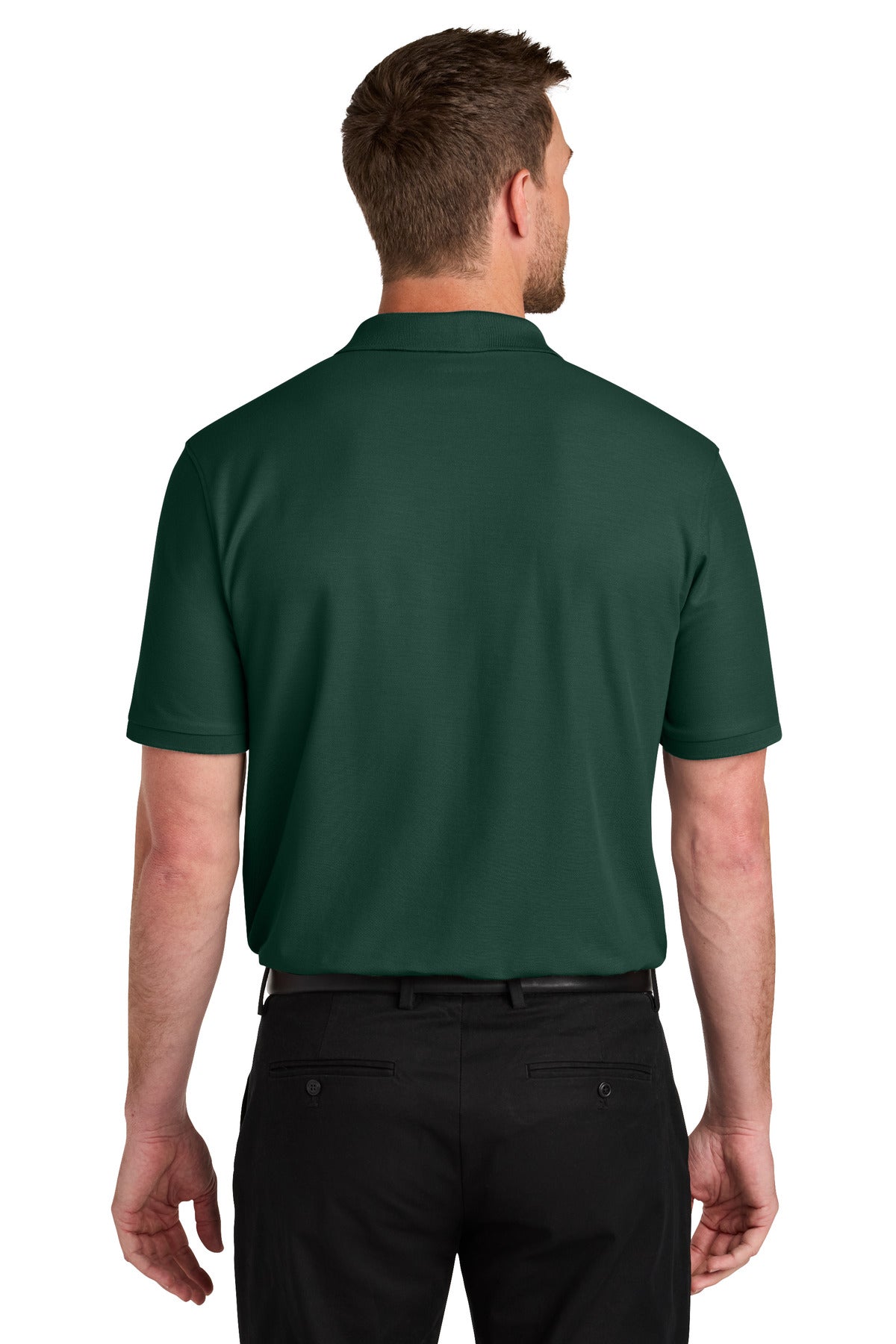 Custom Embroidered Port Authority Polos in Dark Green