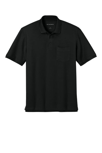 Custom Embroidered Port Authority Polos in Deep Black