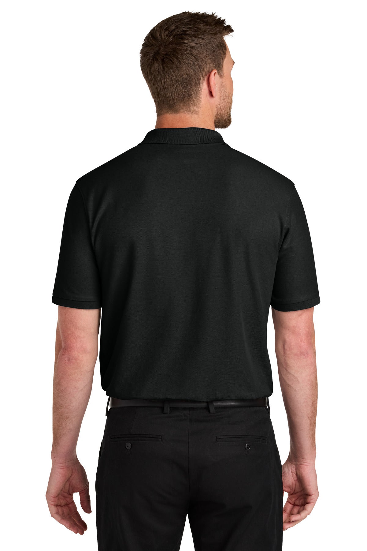 Custom Embroidered Port Authority Polos in Deep Black