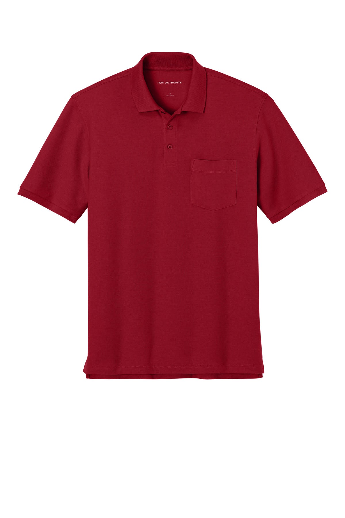 Custom Embroidered Port Authority Polos in Rich Red