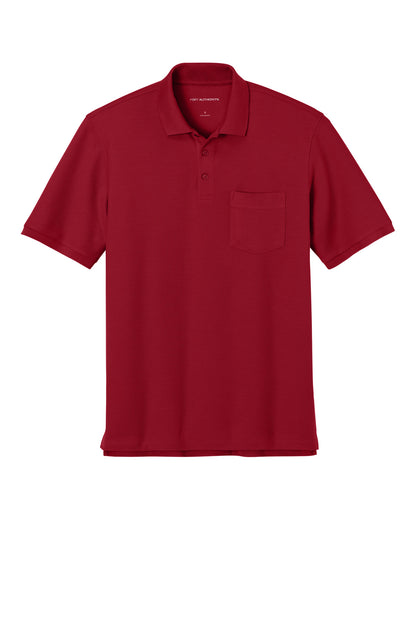 Custom Embroidered Port Authority Polos in Rich Red
