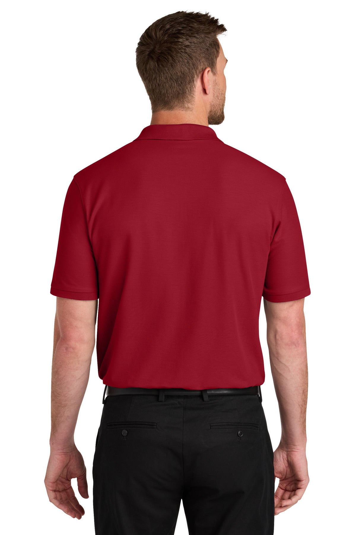Custom Embroidered Port Authority Polos in Rich Red