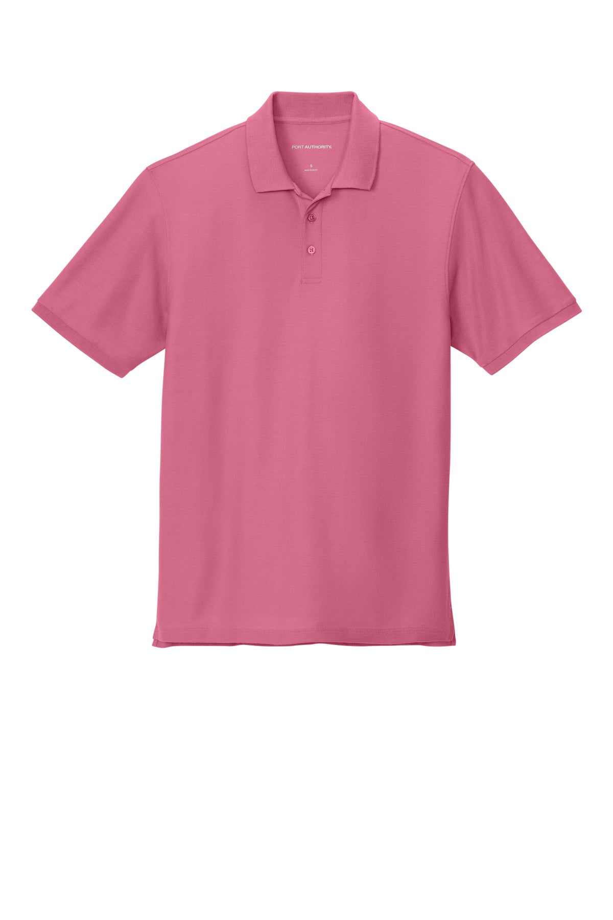 Custom Embroidered Port Authority Polos in Awareness Pink