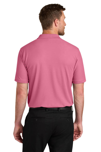 Custom Embroidered Port Authority Polos in Awareness Pink