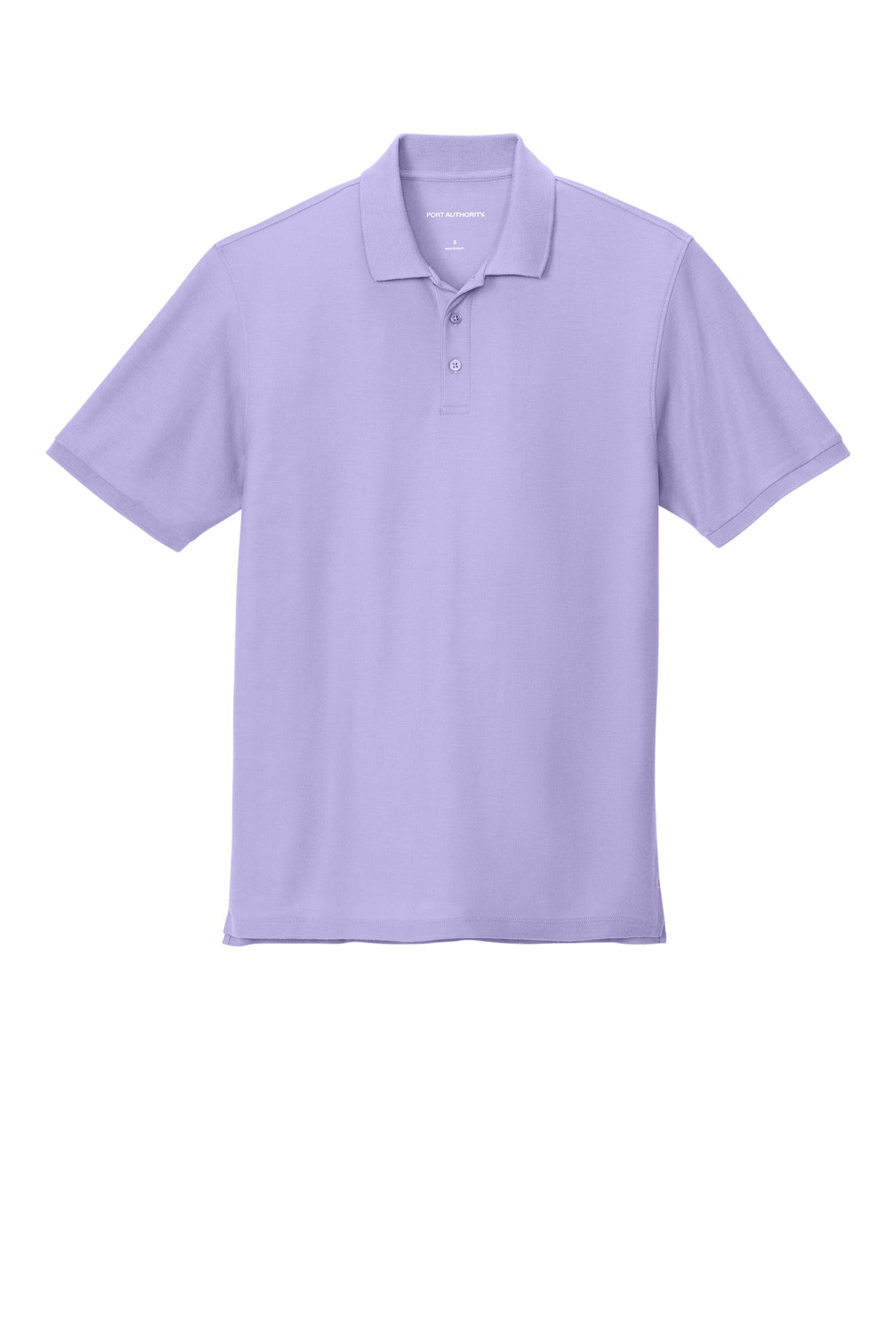 Custom Embroidered Port Authority Polos in Bright Lavender
