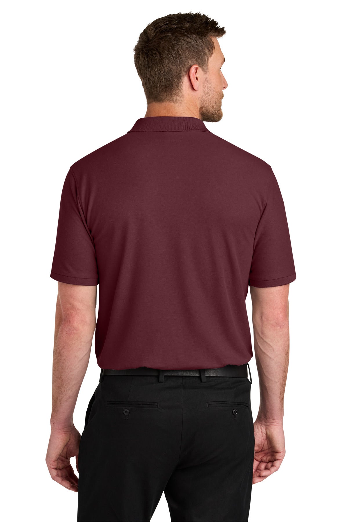 Custom Embroidered Port Authority Polos in Burgundy